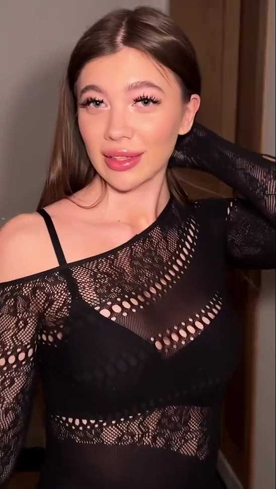 Pop Porn Day, boobs, brunette, lingerie, dress, doggy, bimbo, cumshot videos, her instagram, twitter, pornhub links